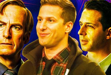 Bob Odenkirk as Saul Goodman, Andy Samberg as Jake Peralta, and Jeremy Strong as Kendall Roy