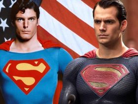 Split image of Christopher Reeve as Sueprman and Henry Cavill as Superman in Batman v Superman: Dawn of Justice