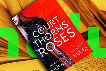 The A Court of Thorns and Roses book cover and the Hulu logo