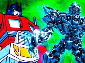 (Optimus-Prime-in-The-Transformers-The-Movie-1986)--&--(Megatron-in-Transformers-2007)