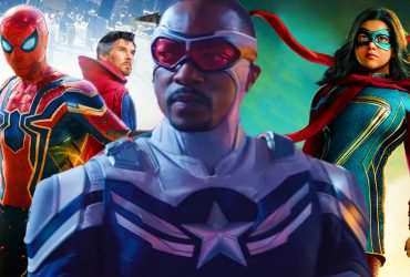 Sam Wilson as Captain America between Ms Marvel and Spider-Man in MCU posters