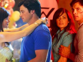 Smallville custom image of Lois and Clark slow dancing and looking afraid
