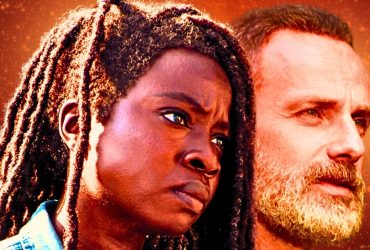 Danai Gurira as Michonne and Andrew Lincoln as Rick Grimes in The Walking Dead: The Ones Who Live