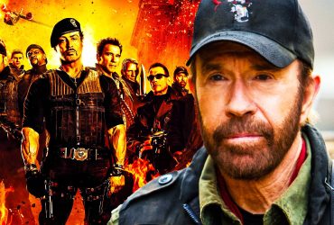 Collage of Chuck Norris and the Expendables cast