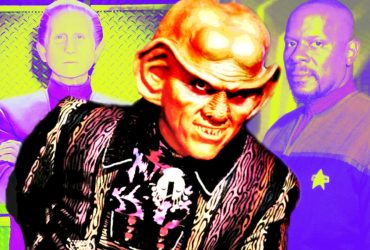 Odo, Quark and Sisko from Star Trek: DS9