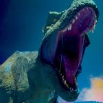 T-Rex with Its Mouth Open in Jurassic World Chaos Theory