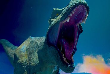 T-Rex with Its Mouth Open in Jurassic World Chaos Theory